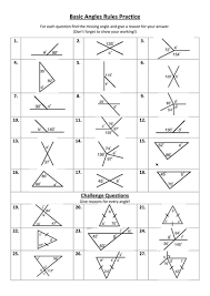 Mixed Practice Questions Using Basic Angle Facts Angles Worksheet This Or That Questions Angles