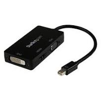 Travel A/V Adapter: 3-in-1 Mini DisplayPort to VGA DVI or HDMI Converter