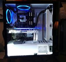 Black And White Pc Build Rgb White Black Pc Build Gaming Computer Setup Custom Pc Computer Setup