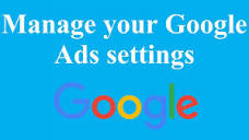 Manage your Google Ads settings - YouTube