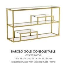 Or try the mirrored console table by cyan. Barolo Gold Console Table Furniture Depot