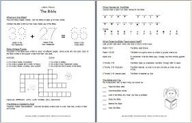 These free bible study class books include questions, assignments, and study guides for bible classes, families, churches, or individuals. Learn About The Bible Free Printable Worksheets For Kids