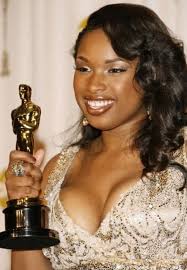 Jennifer Hudson holds her Oscar for Best Supporting Actress for her role as Effie  White in “Dreamgirls” (2007)