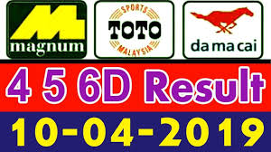 10 04 2019 All 4d Results Magnum 4d Results Toto 4d Results Singap Lotto Results Anti Piracy Lotto