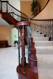 Metal And Wood Railings Staircase Railing Design Railing Design Staircase Railings