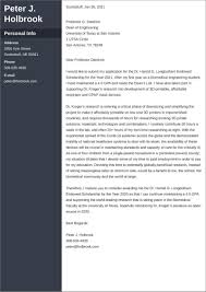 Cover letter examples for university professors. Cover Letter For Scholarship Examples Templates To Fill