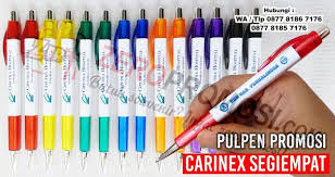 Pena Pulpen Promosi Carinex Segiempat Di 2020 Pulpen