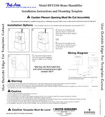 white rodgers hft2100 installation instruction and template