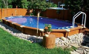 Above Below Ground Pool Backyard Pool Landscaping Backyard Pool Diy Swimming Pool