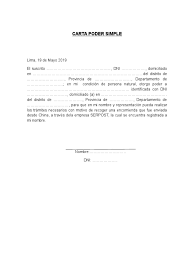 Carta poder para llenar en línea y descargar en word. Descargar Modelo De Carta Poder Simple En Word