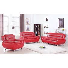 Take a seat and instantly relax in one of our comfortable upholstered living room chairs. Alice Modern Faux Leather Loveseat And Chair Set 2 Pieces Overstock 13181869