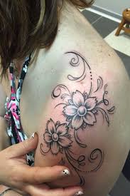 Fiori Ciliegio Flower Tattoo Shoulder Mom Tattoos Rose Tattoos