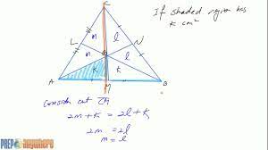 2 Proof Of 2 To 1 Ratio Of The Median For Vertex To Centroid To Centroid To Side Of A Triangle Youtube