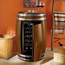 These mini refrigerators would be a fantastic combination of style and utility. Wine Barrel Refrigerator