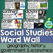 This Product Is A Word Wall To Help Teach Important Social Studies Vocabulary Words Social Studies Vocabulary 6th Grade Social Studies 7th Grade Social Studies