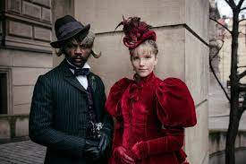 Exclusive Tamzin Merchant David Gyasi And Andrew Gower Talk Carnival Row Fangirlish The Row Carnival Tamzin Merchant