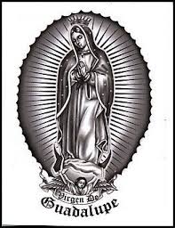 Virgen De Guadalupe Temporaray Tattoo By Tattoo Fun 3 95 This Is A Black And White Temporary Tattoo Of Our L Mary Tattoo Virgin Mary Tattoo Body Art Tattoos
