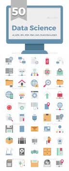 50 Data Science Color Vector Icons Data Science Science Icons Color Vector