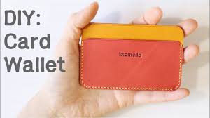 Now you have the card holder and it's time to play. Making Card Slot Diy Card Holder Card Wallet Tutorial Leather Craft Technique Youtube