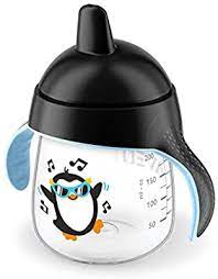 And after continued use of a sippy cup, the tongue might end up learning how to rest in the wrong position. Philips Avent My Penguin Sippy Cup 9oz Black 1pk Scf753 33 Buy Online At Best Price In Ksa Souq Is Now Amazon Sa