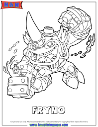 Skylanders Swap Force Fire Fryno Coloring Page Star Coloring Pages Coloring Pages Grayscale Coloring Books