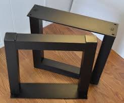 The modern industry table legs are sleek and simple in design, perfect to showcase your rustic or modern desk, tabletop, dining table, coffee table, nightstand, end table, etc. Metal Table Legs 2 Aluminum U Shaped Table Legs Etsy Metal Table Legs Metal Table Table Legs