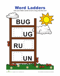 Word Ladder For Kids Word Ladders First Grade Phonics Worksheets For Kids