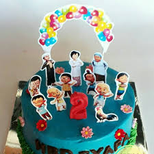 Gambar kue ultah upin dan ipin. Topper Hiasan Kue Upin Dan Ipin Upin Ipin Happy Birthday Selamat Ulang Tahun Shopee Indonesia