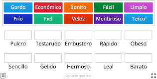 Check spelling or type a new query. Juego Interactivo Para Trabajar Los Sinonimos