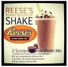 Remove the chilled glass from the freezer and pour the milkshake in. Reese S Vi Shake Recipe Shake Recipes Protein Shake Recipes Thrive Shake Recipes