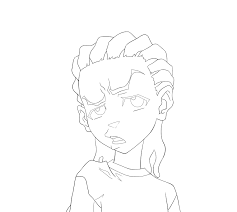 It contains one page, the one that you see. Boondocks Coloring Pages Coloring Home