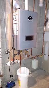 This can be a tankless water heater with an integrated recirculation pump or a water heater and an external pump. Westinghouse 11 Gpm High Efficiency Natural Gas Tankless Water Heater With Built In Recirculation And Pump Wgrghng199 The Home Depot Tankless Water Heater Gas Tankless Water Heater Water Heater