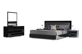Maybe you would like to learn more about one of these? Queen Modrest Grace Italian Modern Black Bedroom Set