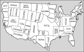 Rearranging The Shapes Of The States To Create A New Map Of The United States Of America United States Map States And Capitals Usa Map
