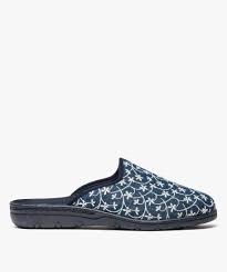 Talon plat hauteur de talon : Chaussons Femme Mules D Interieur Avec Dessus Brode Gemo