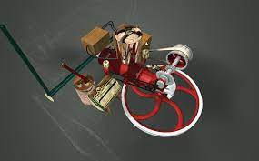 Patent-Motorwagen (Karl Benz, 1886) - 3D scene - Mozaik Digital ...