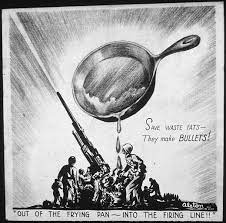 He had hid in the fields, next to the haystack where he'd stashed his things. File Out Of The Frying Pan Into The Firing Line Nara 535609 Jpg Wikimedia Commons