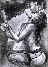 Print - A4 or A3 of original erotic pencil drawing BDSM by Gosha | eBay