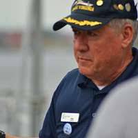 Personnel Specialist 1st Class Bobby Simpson stands gunnery liaison officer  watch during a simulated straits transit aboard the amphibious transport  dock USS Green Bay (LPD 20).
