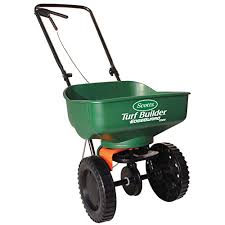 Give your lawn a quick boost of nitrogen while controlling weeds with scotts® liquid turf builder® with plus 2® weed control. Buy Scotts Turf Builder Edgeguard Mini Broadcast Spreader Holds Up To 5 000 Sq Ft Of Scotts Grass Seed Or Fertilizer Products Online In Turkey B002yps1kk