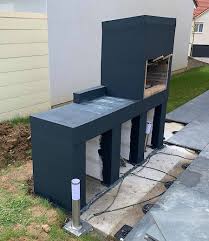 Epingle Par Rose Goujon Sur Projets De Bricolage Et Loisirs Creatifs En 2020 Barbecue En Beton Espace Barbecue Exterieur Construire Une Cuisine Exterieure