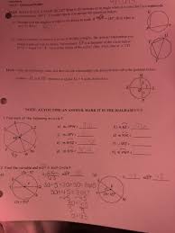 Unit 10 circles homework 4 inscribed angles answer key. Solved Geometry 10 1 3 Chords And Angles Are With Measure Chegg Com