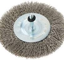 BOSCH Disk fırçası, paslanmaz çelik, dalgalı tel, 0,3 mm, 100 mm, 10 mm,  4500 devir/dak, 2608622124 : Amazon.com.tr: Yapı Market