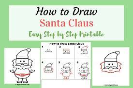 Hi everybody, here's a very simple tutorial of how to draw a cute santa claus, just follow the step by step video or use the images below, enjoy How To Draw Santa Claus My Itchy Child Easy Activity For Young Children