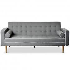 Canapé convertible guide d'achat pour bien choisir ! Canape Convertible Scandinave Tissu Gris Lisere Blanc Pas Cher Scandinave Deco