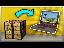 How To Craft A Laptop In Minecraft Device Mod Youtube Minecraft Laptop Mod