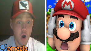 Mario Goes On Omegle but it's SHOCKING (Mario VR) - YouTube