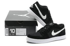 Air Jordan 1 Retro Low Black And White Retro Jordan Aj V 2 Low Black And White Mens Casual Shoes