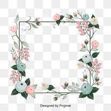 Pink Flower Frame Border Poster Background Flower Frame Flower Frame Png Flower Illustration