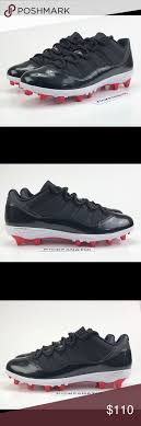 Air Jordan 11 Retro Low Bred Black Football Cleats Air Jordans Football Cleats Jordans For Men